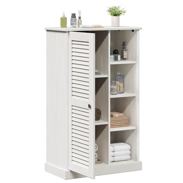 vidaXL Mobile da Bagno VIGO Bianco e Bianco Antico 68 x 34 x 110 cm