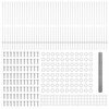 vidaXL Recinzione con Posto Argento 1,4 x 100 m Acciaio