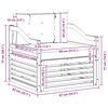 vidaXL Set di divani da esterno Legno di Acacia Massello Naturale