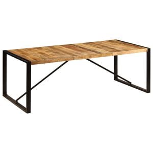 vidaXL Tavolo da Pranzo 220x100x75 cm in Legno Massello di Mango