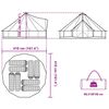 vidaXL Tenda Familiare Tipi per 8 Persone Blu Impermeabile