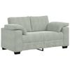 vidaXL Divano Divanetto Grigio Chiaro 160x77x82 cm in Velluto
