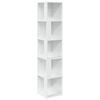 vidaXL Armadio Angolare Bianco Lucido 33x33x164,5 cm in Truciolato