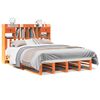 vidaXL Letto Libreria senza Materasso Marrone Cera 160x200 cm in Pino