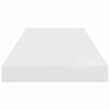 vidaXL Scaffale a Parete Bianco Lucido 60x23,5x3,8 cm in MDF