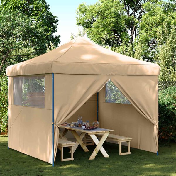 vidaXL Tenda Party Beige 292 x 292 x 315 cm Tessuto Oxford
