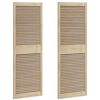 vidaXL Porta per Armadio con porta 2 pz Naturale 170 x 2,1 x 59,5 cm