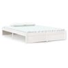 vidaXL Giroletto Bianco in Legno Massello 135x190 cm Double