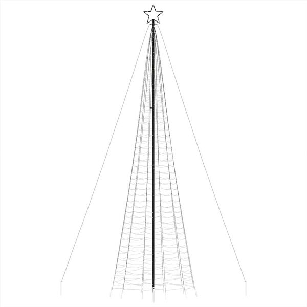 vidaXL Albero di Natale a LED con Punte 1534 LED Blu 500 cm