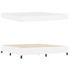 vidaXL Struttura del letto con materasso Bianco 200 x 200 cm Tessuto