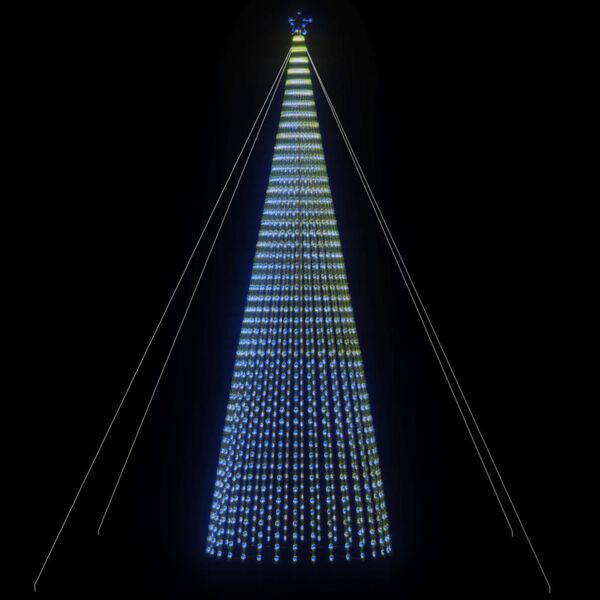 vidaXL Albero di Natale a LED 1544 LED Blu 500 cm