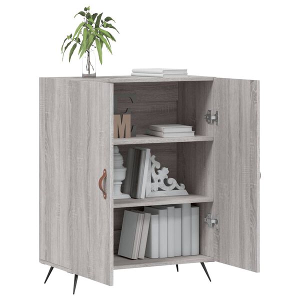 vidaXL Credenza Grigio Sonoma 69,5x34x90 cm in Legno Multistrato