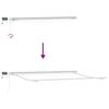 vidaXL Tenda Retrattile Bianco 500 × 350 cm Tessuto e acciaio