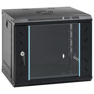 vidaXL Armadietto di rete Nero 53 x 45 x 45 cm Acciaio