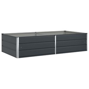 vidaXL Fioriera Antracite 195 x 100 x 45 cm Acciaio zincato