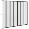 vidaXL Parete doccia Nero 168 x 140 cm Alluminio