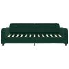 vidaXL Divano Letto con Materasso Verde Scuro 90x200 cm in Velluto