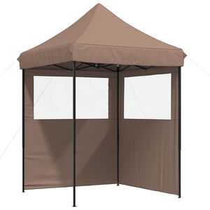vidaXL Tenda Party Marrone 200 x 200 x 306 cm Tessuto Oxford