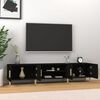 vidaXL Mobile Porta TV Nero 180x31,5x40 cm in Legno Multistrato