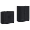 vidaXL Set di Armadi da Bagno da 2 Pezzi UTRECHT Nero