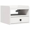 vidaXL Comodino 2 pcs Bianco 38 x 36 x 29,5 cm Legno di pino massello