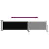 vidaXL Tenda Laterale Retrattile per Patio 60x300 cm Nero
