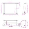 vidaXL Gambe per Tavolino da Caff&egrave; a Forma di U 2 pz Acciaio Naturale 50x(30-31) cm Acciaio