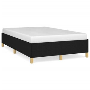 vidaXL Giroletto senza Materasso Nero 120x200 cm Tessuto