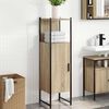 vidaXL Mobile da Bagno Beige 33 x 33 x 120,5 cm Legno multistrato