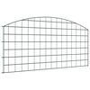 vidaXL Set di Recinzione per Stagno 5 pz 100 x 50 cm Acciaio Verde