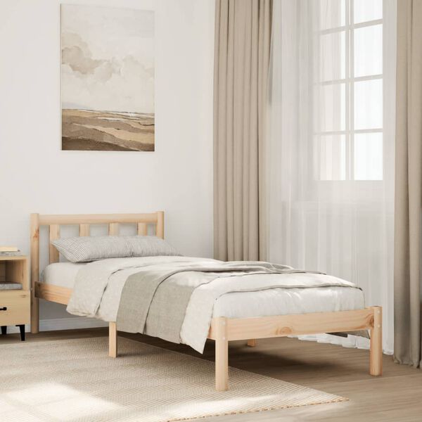 vidaXL Letto Extra Lungo senza Materasso 80x220 cm in Legno di Pino