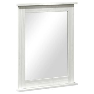 vidaXL Specchio Rettangolare VIGO Bianco Antico 55,5 x 5 x 70 cm