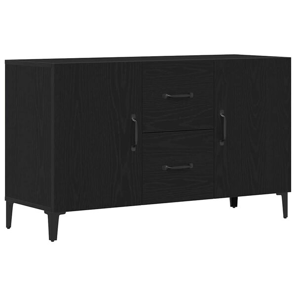 vidaXL Credenza con cassetto Nero 100 x 36 x 60 cm Legno multistrato