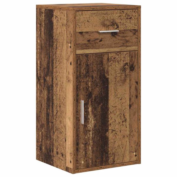 vidaXL Credenza con cassetto Legno vecchio 38 x 34 x 75 cm