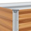 vidaXL Letto rialzato da giardino 485 x 50 x 36 cm Acciaio zincato