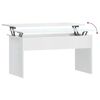 vidaXL Tavolino Bianco Lucido 102x50,5x52,5 cm in Legno Multistrato