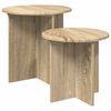 vidaXL Set tavolini 2 pcs Rovere Sonoma Legno ingegnerizzato