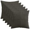 vidaXL Federa 6 pz ALMELO Antracite 40 x 40 cm corduroy