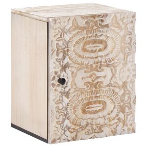 vidaXL Mobile Appeso da Bagno Bianco 38 x 33,5 x 48 cm