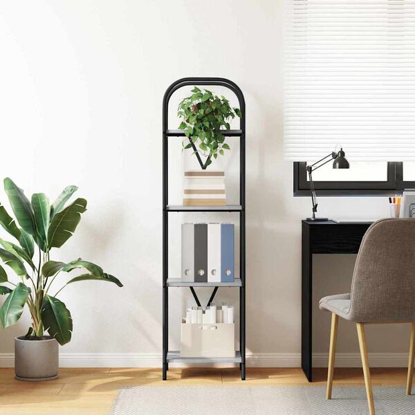 vidaXL Libreria Grigio Sonoma 40 x 30 x 146 cm Legno multistrato