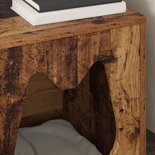 vidaXL Casa per Gatti Legno vecchio 42,5 x 40 x 53,5 cm