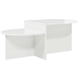 vidaXL Tavolino da salotto Bianco Lucido 100 x 50 x 40 cm