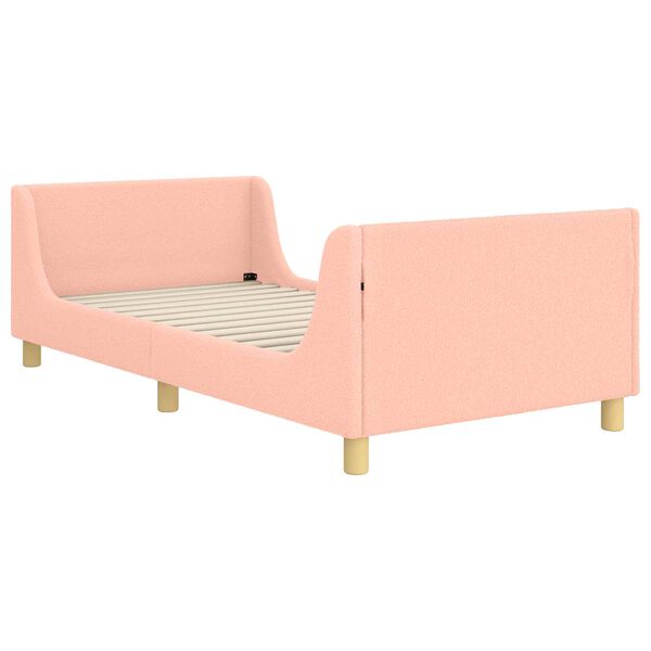 vidaXL Struttura letto bambini con testata Rosa 90 x 200 cm