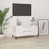 vidaXL Mobile Porta TV Bianco Lucido 102x44,5x50 cm Legno Multistrato