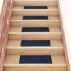 vidaXL Tappetini per scale autoadesivi 30 pz 60x25 cm blu navy rettangolari