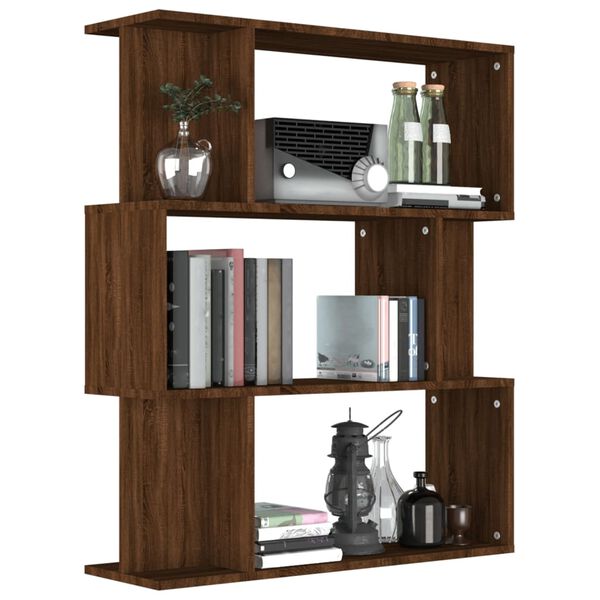 vidaXL Libreria/Divisorio Rovere Marrone 80x24x96 cm Legno Ingegnerizzato