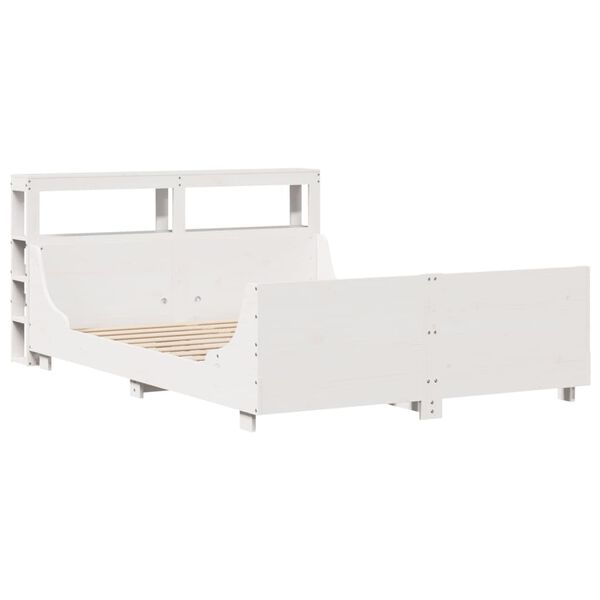 vidaXL Letto senza Materasso Bianco 120x200 cm Legno Massello di Pino