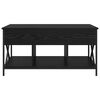 vidaXL Tavolino da salotto Rovere Nero 100 x 55 x 48.5 cm