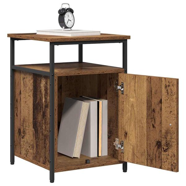 vidaXL Armadio da Notte Legno antico Legno multistrato