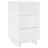 vidaXL Armadio da Notte Bianco 33,5 x 34,5 x 60 cm